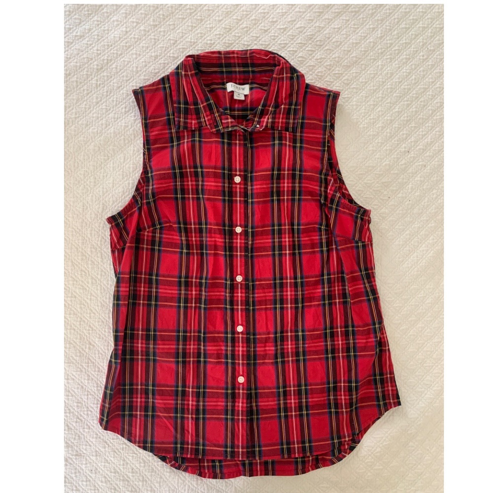 NWOT J-Crew Tartan Plaid Button Down